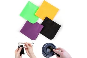 TKWSER Panno Pulisci Occhiali (15X 15cm) - Panni in Microfibra per Lenti, Display, Vetro e Fotocamera,Panno Microfibra