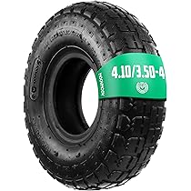 NETONDA 2 Stück Innenschlauch 4.10/3.50-4 - TR87 Ventil Für Sackkarren