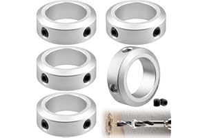 Mbsomnus 5 Stück Stellringe 12mm Klemmring ID 12mm AD 20mm Breite 8mm Stellringe Welle für Rad Axle Getriebe CNC-Maschinen