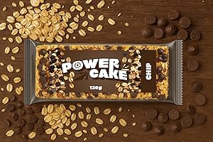 Foodtastic Power Cake Cacao Chip (10 x 120g) | leckere, saftige Haferriegel | handgemachte Flapjack Energieriegel aus Haferflocken