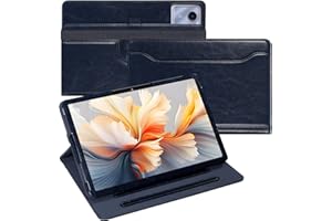 E NET-CASE Custodia con portapenna per Lenovo Tab M11 (TB330FU / 331FC) 11 pollici 2024 Tablet,Xiaomi Redmi Pad SE 2023,Custodia protettiva con slot per documenti e vista multi-angolare