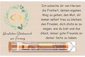 Otuuz Geldgeschenke Firmung Geschenke für Mädchen Jungen, Geldgeschenk Verpackung Firmung Karte mit Reagenzglas für Kinder Geld Geschenke zur Firmung Karte Firmung Junge Mädchen