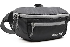 KALGOTEAL Ultraleichte 2,5L Reise-Hüfttasche, große Wasserabweisende Bauchtasche, für Damen und Herren