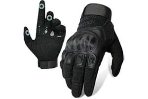 1TG Tactical Guanti tattici, guanti da moto touch screen con paraschette in fibra di carbonio, guanti militari per uso militare, per moto, caccia e sicurezza