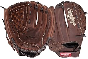 Rawlings Spieler bevorzugter Fanghandschuh, braun, 33 cm, für Linkshänder