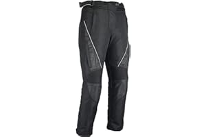 Bikers Gear Australia - Pantaloni da moto da donna, impermeabili, con fodera termica rimovibile e protezione CE1621-1, colore: nero
