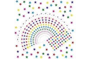 WENGX Star Stickers,1200 Pcs Self-Adhesive Teacher Stickers,Children Kids Reward Stickers for Reward Chart Scrapbooking (Colorful)