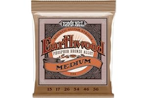 Ernie Ball Earthwood Medium Phosphor Bronze Acoustic Guitar Strings - 13-56 Gauge