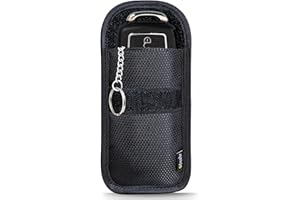 EXOSFER - Etui Anti RFID et Ondes pour Clé de Voiture - Pochette Cage de Faraday - Blocage Signal, Anti Piratage, Antivol Auto, Protection Carte Bancaire NFC - Ripstop (1 pochette Small)