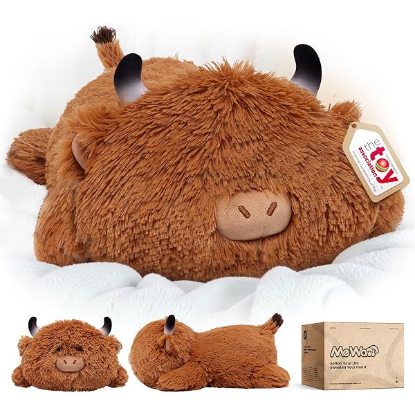 Highland Cow Make-up-Tasche „Just A Little Moody“ – Geschenk Für Kuh-Fans, Aus Segeltuch, 23x17x5 Cm