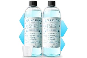 ‎DEMEL AUGENOPTIK Ultraschallreiniger Konzentrat für jedes Ultraschallgerät | Hygienische & Materialschonende Reinigung für Brillen, Schmuck & Zahnersatz | Vom Augenoptiker entwickelt (Vom Augenoptiker entwickelt)(Set)