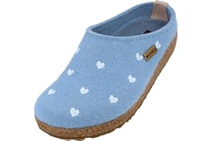 HAFLINGER Grizzly Cuoricini Filzpantoffel Herz Hausschuh Kork