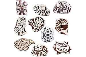 Royal Kraft Animale Legna stampa blocchi - DIY Blocchi di blocchi di terracotta Clay Paper Textile Paper Htag2161