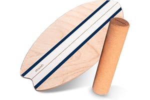 STAASH® Balance Board – per Equilibrio, Fitness e Riabilitazione – 100% Legno – Allenamento Divertente a casa e in Palestra