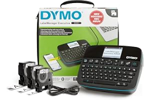 DYMO LabelManager Executive 640 CB etikettskrivare med bärväska och 3 x D1-kassett