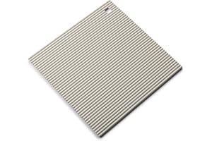 Zeal Silicone Trivet Mat Kitchen Worktop Protector for Hot Pots and Pans (22 x 22cm) – Heat Resistant Mat, Non Slip Square Trivet, Cream