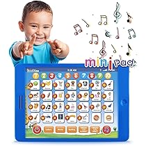 Kinder Lern-Tablet 6-in-1 - ABC & Zahlen Spielzeug Für Kleinkinder 1-4 Jahre