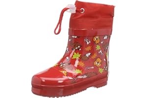 Playshoes Stivali Corti Animali della Foresta Foderati in Gomma Naturale, Unisex-Bambini e Ragazzi