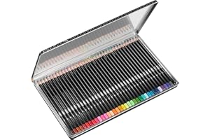 BIC Intensity Premium Profesjonalne drewniane pudełko na kredki, kolorowe kredki dla dorosłych - różne kolory, metalowe pudełko 36 szt