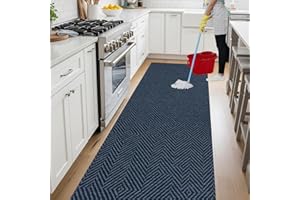 parpyon Tappeto passatoia cucina LAVABILE Lucy - ANTISCIVOLO aderisce perfettamente a terra non piega si pulisce con straccio - tappeti casa moderno (50X120, 06)