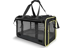 GAPZER Cat Carriers for Large Cats 20 lbs+ Soft Pet Carrier for Small Dog/Durable 2 Kitty Travel Bag/Medium Big Cats Puppy 15 Pounds/Softside Cat Carrier Large