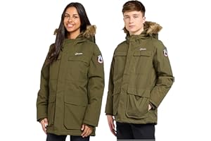 Berghaus Kids Unisex Fourstones Waterproof Hooded Parka Jacket - Insulated Winter Warm Coat with Adjustable Hood & Removable Faux Fur Trim - Boys & Girls School, Outdoors & Hiking Outerwear