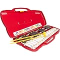 Fuzeau – Carillon Pianot' – 25 Lames Métalliques Blanches, Noires – 2 Mailloches, Mallette Inclus – Instrument Éducatif Pour Éveil Musical – Activité Manuelle - Réf 9878