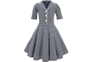 BlackButterfly Enfants Robe Années 50 Vintage à Pois 'Sabrina'