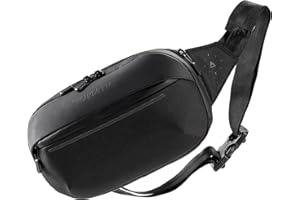 Gomatic Navigator Sling 1-3 L Black | Riñonera | Bandolera | Bolso de Hombro | Bolso Cruzado | Bolso de Diario | Riñonera | Bolso Riñonero | Resistente al Agua | Impermeable