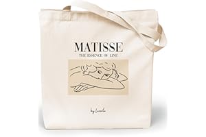 Loxato Bolsa Tela Tote Bag Tela Bolsos Bandolera Mujer Bolsas de Algodón Natural 100% Bolsas Reutilizables Extra Ancho 8cm Asas Largas 70cm 220 gr/m2 Bolsas de Tela Bonitas Bolsas de Tela Grande