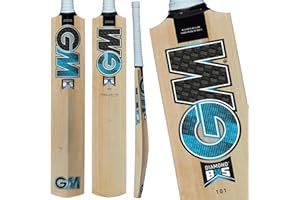 GM | Kashmir Willow Cricket Bat | Sizes Mens SH Full Size, Harrow, 6, 5, 4, 3, Striker, Opener | Beginner Junior | Gunn & Moore