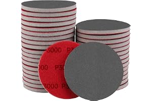 Shineboc 20 stycken slipsvamp 75 mm slipdynor kardborreband 3 000 korn