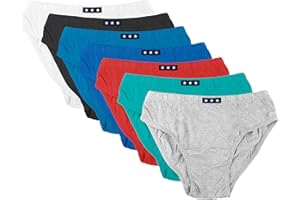 SOCKSVILLE Boys Briefs 7 Pack Assorted Plain | Multipack, Soft Cotton Mix Blend Boys Pants |Toddler Pants, Underwear 2-3, 3-4, 5-6, 7-8 Year Olds