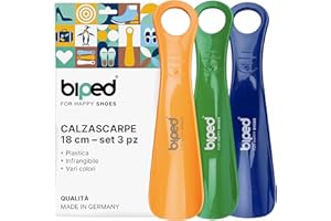 biped set 3 calzascarpe in plastica 18 cm – Mini leve scarpe ergonomiche da viaggio – Perfette per bambini e adulti – Accessori compatti e pratici z1570(plum)