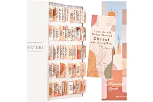 Bcabo 2 x Bibelregister für Damen/Herren, laminierte katholische Bibelindex-Tabs, 81 Buch-Tabs + 19 leere Register, einfach anzubringen und zu lesen, Bibel-Tagebuch-Registerkarten