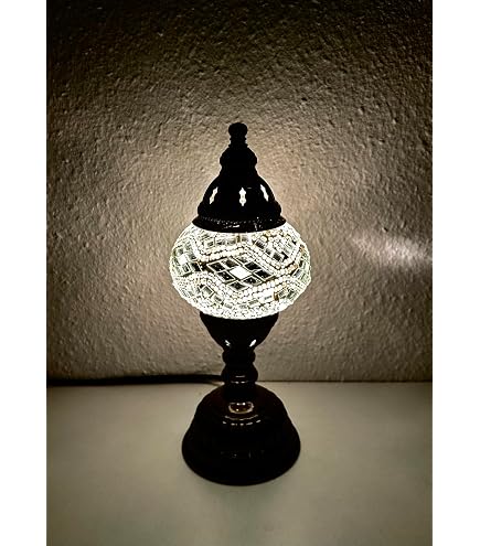 Samarkand-Lights Mosaiklampe – Orientalische Tischlampe, Handgefertigt, Höhe 24 Cm