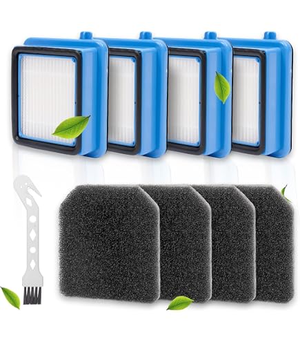 Lot Filtres Pour Electrolux Q6/Q7/Q8 - 4 Filtres Réutilisables Avec Brosse De Nettoyage