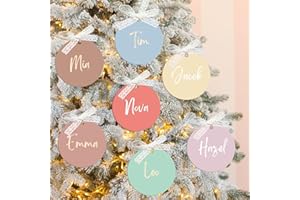 Uniqicon 14 Confezioni Da 3 1/8 Pollici Di Acrilico Pastello Color Macaron Rotondo Ornamento, 3 mm Extra Spesso Cerchio Acrilico Per Cricut Matrimonio Tavolo Apparecchiatura Progetti In Vinile