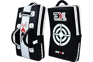 ‎3X PROFESSIONAL CHOICE 3X Professional Choice MMA Strike Shield Kick Curved Muay Thai Training Pad Focus for Kickboxing Taekwondo Krav MAGA Martial Arts Karate Kicking Pad Boxing(Sold AS Single Item)