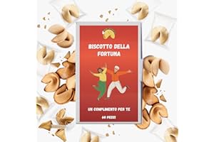 D&D FUN COOKIES - Confezione con 60 Biscotti della fortuna | Biscotti con complementi | Allieteranno la vostra giornata | Perfetti per un regalo | Confezionato singolarmente | Vegan