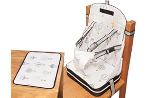 BABY POLAR GEAR Polar Gear Alza Sedia con Tovaglietta per Bambini, senza BPA, lavabile, riutilizzabile e ripiegabile, con cintura a 5 punti