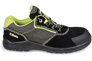 Beta Scarpe Antinfortunistiche Flessibili e Leggere da Lavoro in Pelle Scamosciata con Inserti in Mesh, ad Alta Traspirazione e Rinforzo Antiabrasione sul Puntale, Unisex, Taglia 38 EU