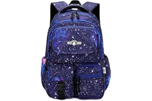 VIDOSCLA Galaxy Kids School Backpack for Boys Primary Students Elementary Bookbag