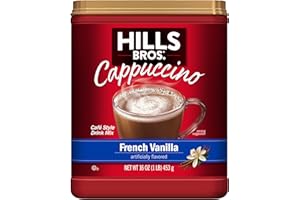 Hills Bros Cappuccino French Vanilla Cafe Style Drink Mix 453g