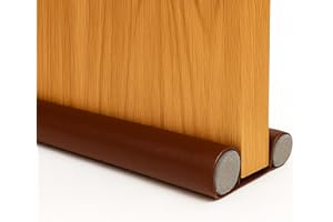 PRINTME3D SHAPE YOUR PROJECTS Paraspifferi Sottoporta 96 cm – Paraspifferi Porta Compatibile fino a 5 cm – Isolante Termico per Freddo e Aria, Antispifferi, Guarnizione Porta Interna ed Esterna,per Risparmio Energetico, Marrone