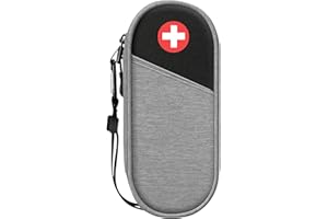 SITHON Epipen Borsa da Trasporto Isolata, Portatile Medicinali di Emergenza Custodia da Viaggio per Bambini e Adulti, per 2 EpiPens, Asthma Inhaler, Anti-Histamine, Auvi-Q, Allergy Medicine Essentials
