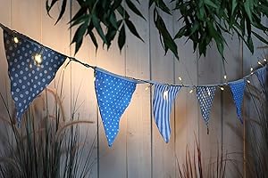 Noma Solar 30 Warm White LED Coastal Bunting with 2.9m Light Chain
