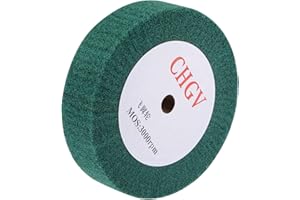 sourcing map Rotella abrasiva, in nylon per lucidatura e lucidatura a filo di nylon, 200 mm x 50 mm, grana 240, per acciaio inossidabile, rame, verde