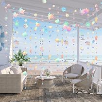 Delfin-Hängedekoration (16 Stück) – Glitzernde Spiralketten Für Ocean-Partys, Babypartys & Raumdekoration
