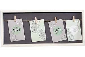 ‎ACCENT BY NIELSEN accent by nielsen Collage mit Klammern, 4 Fotos à 9x13 cm, Weiß/Grau